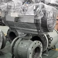 شیر توپی پنوماتیک 3 اینچ فولادی